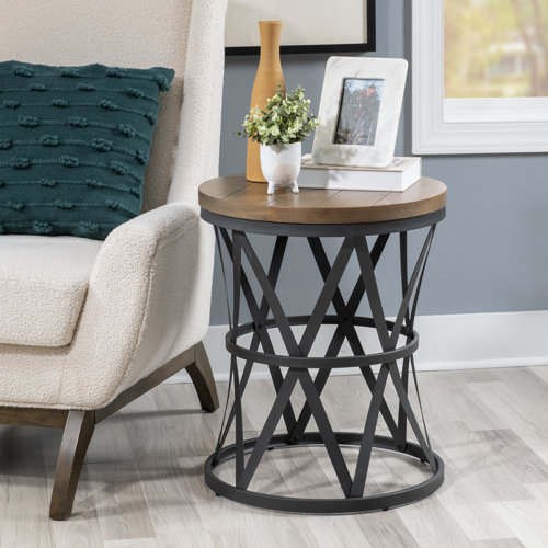 Williston Brockman Barrel End Table & Reviews Wayfair